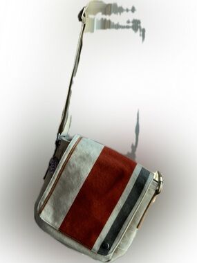 P051- Fossil Field Canvas Messenger Bag, u.s fields